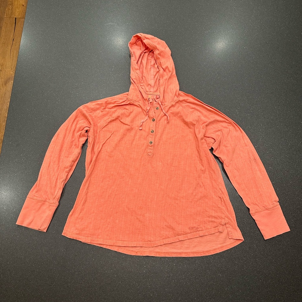 Carhartt Coral Hooded Henley Sweatshirt